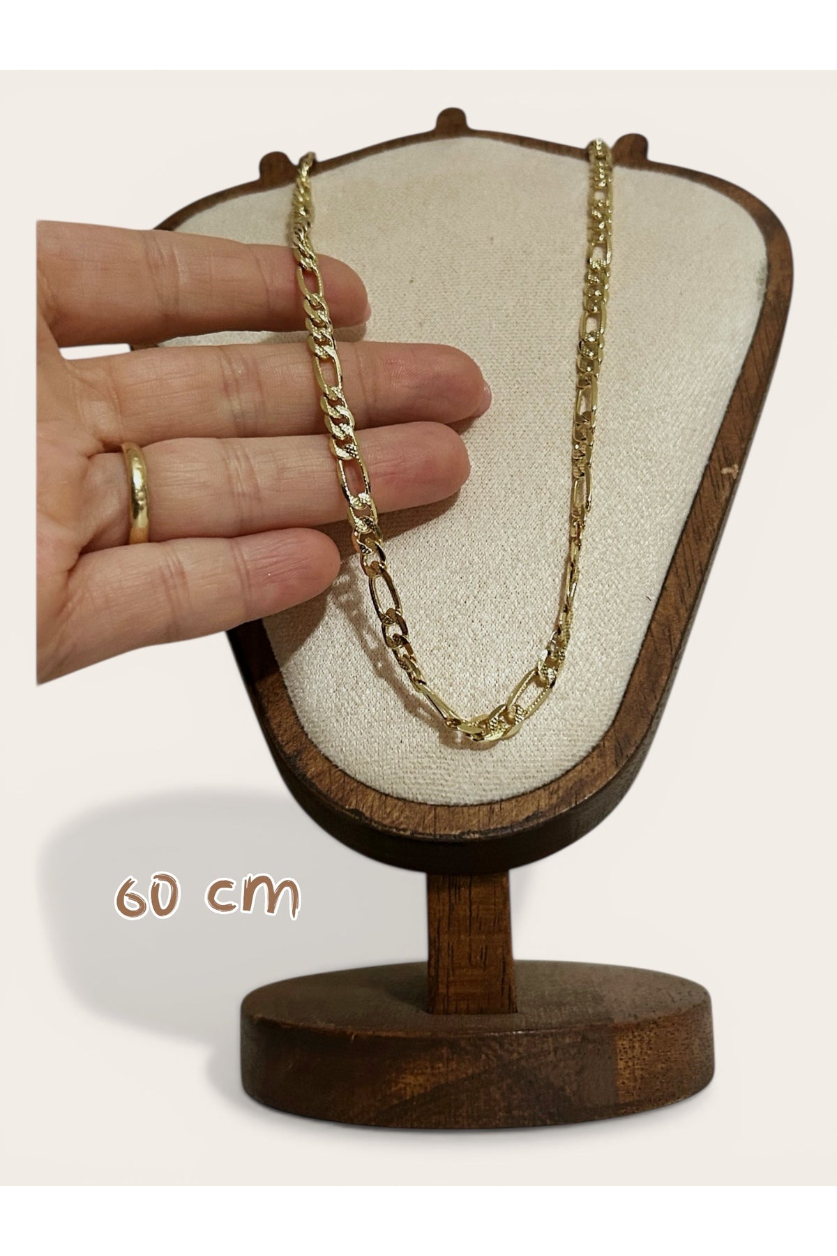 14K Altın Kaplama Kalın Zincir Kolye