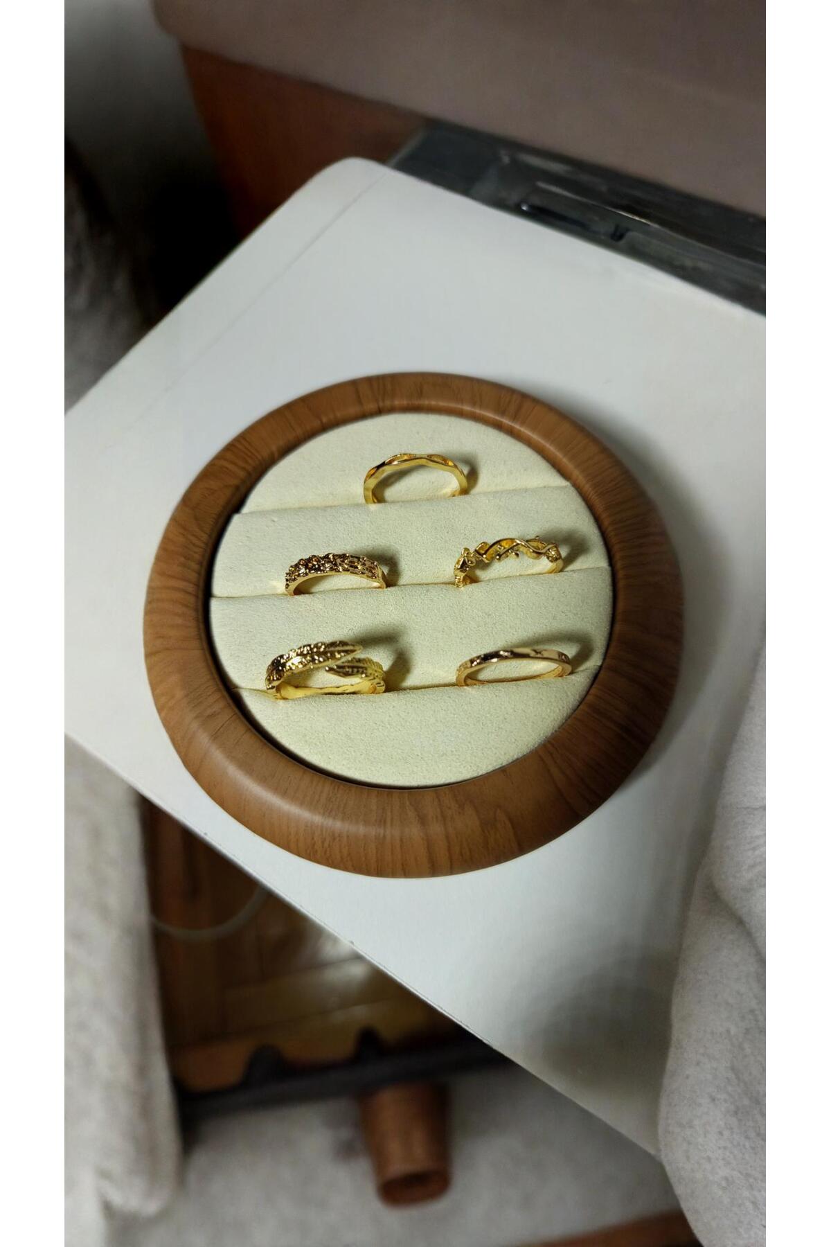 Bohem tarzda Eklem Yüzükleri 5'li