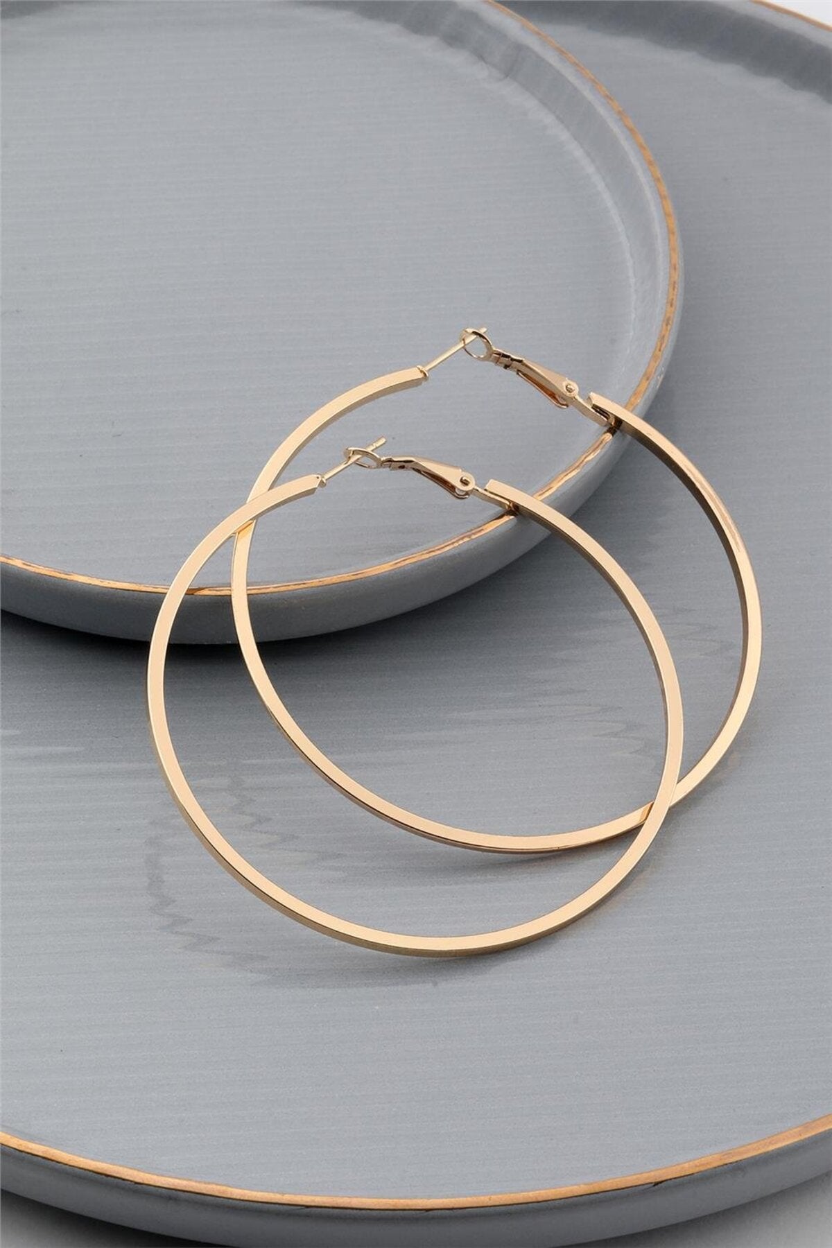 Büyük Gold Halka Küpe