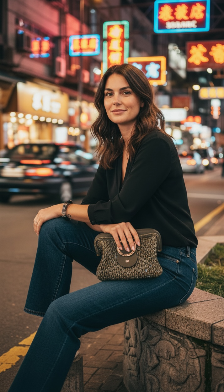 Haki Yeşil Kadın Çanta - Vintage Tokalı El Yapımı Şık Clutch & Omuz Çantası