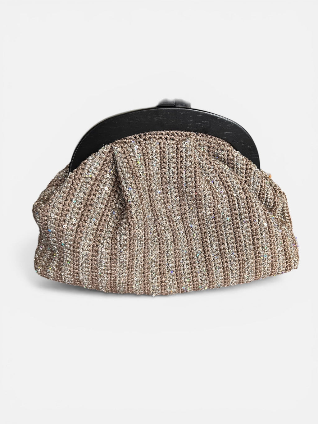 Işıltılı Plise Clutch Çanta