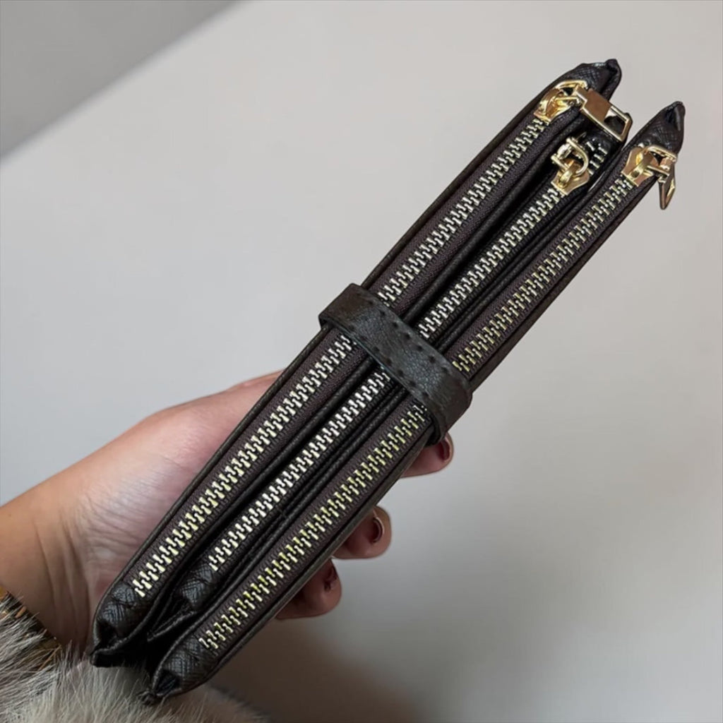 Luxe Fold Kahverengi Deri Cüzdan